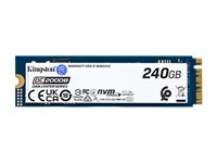 Kingston Data Center DC2000B - SSD - Enterprise - 240 GB - inbyggd - M.2 2280 - PCIe 4.0 x4 (NVMe) SEDC2000BM8/240G