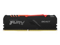 Kingston Technology FURY Beast RGB, 64 GB, 4 x 16 GB, DDR4, 3200 MHz, 288-pin DIMM KF432C16BB1AK4/64