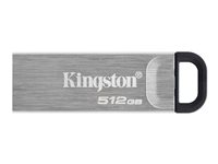 Kingston Technology DataTraveler Kyson, 512 GB, USB Type-A, 3.2 Gen 1 (3.1 Gen 1), 200 MB/s, Utan skyddshatt, Silver DTKN/512GB