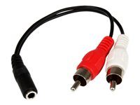 STARTECH.COM MUFMRCA 6inch Stereo Audio Cable - 3.5mm Female to 2x RCA Male MUFMRCA
