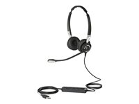 Jabra Biz 2400 II USB Duo CC MS, Kabel, Kontor/callcenter, 77 g, Headset, Svart, Silver 2499-823-309