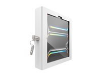 Compulocks iPad Pro M4 11" (2024), Apex Enclosure Mast Stand - Monteringssats (hölje, ställ) - för surfplatta - låsbar - metallram - vit - skärmstorlek: 11" - väggmonterbar, bänkskiva - för Apple 11-inch iPad Pro (M4) 333W11PAPX4W