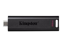 Kingston Technology DataTraveler Max, 512 GB, USB Type-C, 3.2 Gen 2 (3.1 Gen 2), 1000 MB/s, Friktionslager, Svart DTMAX/512GB