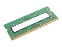 Lenovo - DDR4 - modul - 8 GB - SO DIMM 260-pin - 3200 MHz / PC4-25600 - 1.2 V - ej buffrad - icke ECC - för ThinkCentre M70q, M80q, M90a, M90q, ThinkPad E14 Gen 2, E15 Gen 2, L14 Gen 1, L15 Gen 1, P1 (3rd Gen), P14s Gen 1, P15 Gen 1, P15s Gen 1, P15v 4X70Z90844