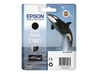 Epson T7601 - 26 ml - foto-svart - original - blister - bläckpatron - för SureColor P600, SC-P600 C13T76014010