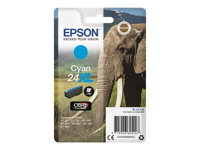 Epson 24XL - 8.7 ml - XL - cyan - original - bläckpatron - för Expression Photo XP-55, 750, 760, 850, 860, 950, 960, 970, Expression Premium XP-750, 850 C13T24324012
