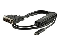 StarTech.com 1 m USB-C till DVI-kabel - 1920 x 1200 - Svart, 1 m, USB Type-C, DVI-D, Hankoppling, Hankoppling, Rak CDP2DVIMM1MB