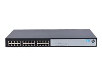 HPE OfficeConnect 1420 24G, Ohanterad, Gigabit Ethernet (10/100/1000), Full duplex, Rackmontering, 1U JG708B