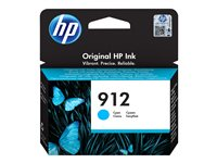 HP 912 - 2.93 ml - cyan - original - bläckpatron - för Officejet 80XX, Officejet Pro 80XX 3YL77AE#BGY