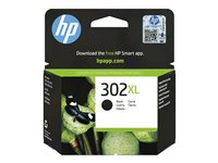 HP 302XL - 8.5 ml - Lång livslängd - svart - original - bläckpatron - för Deskjet 1110, 21XX, 36XX, ENVY 45XX, Officejet 38XX, 46XX, 52XX F6U68AE#UUS