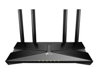 TP-Link Archer AX1500, Wi-Fi 6 (802.11ax), Dual-band (2,4 GHz / 5 GHz), Nätverksansluten (Ethernet), Svart, Bordsrouter ARCHER AX1500