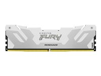Kingston FURY Renegade - DDR5 - modul - 16 GB - DIMM 288-pin - 3400 MHz / PC5-54400 - CL36 - 1.4 V - ej buffrad - on-die ECC - vit och silver KF568C36RW-16
