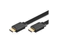 Microconnect HDM19193V1.4FLAT, 3 m, HDMI Typ A (standard), HDMI Typ A (standard), 3840 x 2160 pixlar, 3D kompatibilitet, Svart HDM19193V1.4FLAT