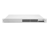 Cisco Meraki Cloud Managed MS350-24P - Switch - L3 - Administrerad - 24 x 10/100/1000 (PoE+) + 4 x 10 Gigabit SFP+ (upplänk) - skrivbordsmodell, rackmonterbar - PoE+ (370 W) MS350-24P-HW