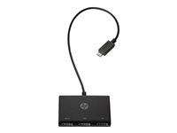 HP USB-C-till-USB-A-hubb, USB 3.2 Gen 1 (3.1 Gen 1) Type-C, USB 3.2 Gen 1 (3.1 Gen 1) Type-A, Svart, HP ZBook Studio G4 MWS HP ZBook 15 G4 HP ZBook 17 G4 HP ZBook 15u G4 HP ProBook x360 11 G1 EE HP..., Hem, 66,8 mm Z6A00AA