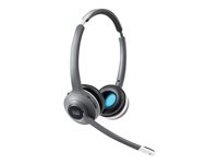 Cisco 562, Trådlös, Kontor/callcenter, 50 - 18000 hz, 121 g, Headset, Svart, Grå CP-HS-WL-562-M-EU=