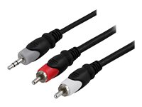 Deltaco MM-143, 3,5mm, Hankoppling, 2 x RCA, Hankoppling, 10 m, Multifärg MM-143