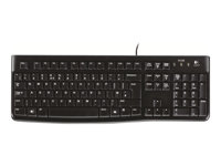 Logitech Keyboard K120 for Business, Kabel, USB, QWERTZ, Svart 920-002640