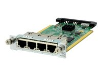 Hewlett Packard Enterprise MSR 4-port Gig-T Switch SIC Module, Gigabit Ethernet, 1000 Mbit/s, IEEE 802.3, IEEE 802.3ab, IEEE 802.3u, HP MSR, 81,3 x 137,2 x 20,3 mm, 140 g JG739A