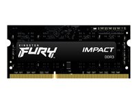 Kingston FURY Impact - DDR3L - modul - 4 GB - SO DIMM 204-pin - 1866 MHz / PC3L-14900 - CL11 - 1.35 / 1.5 V - ej buffrad - icke ECC - svart KF318LS11IB/4