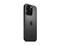 Apple iPhone 16 Pro - 5G smartphone - dual-SIM / Internminne 256 GB - OLED-skärm - 6.3" - 2622 x 1206 pixlar (120 Hz) - 3 st. bakre kameror 48 MP, 48 MP, 12 MP - front camera 12 MP - svart titan MYNH3QN/A