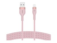 Belkin CAA010BT2MPK, 1 m, USB A, USB C/Lightning, Hankoppling, Hankoppling, Rosa CAA010BT2MPK