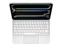 Apple Magic Keyboard - Tangentbord och foliefodral - med pekdyna - bakgrundsbelyst - Apple Smart connector - QWERTY - brittisk - vit MWR03B/A