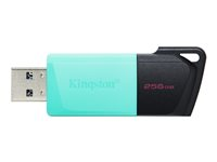 Kingston Technology DataTraveler Exodia M, 256 GB, USB Type-A, 3.2 Gen 1 (3.1 Gen 1), Friktionslager, 10 g, Svart, Turkos DTXM/256GB