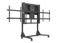 Multibrackets M Motorized Floorstand Dual Screen SD - Ställ - motoriserad - för 2 LCD-bildskärmar - svart - skärmstorlek: upp till 84 tum - golvstående 7350105210440
