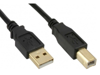 USB2.0 A-B 5m M-M Goldplated Black USBAB5G