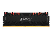 Kingston FURY Renegade RGB - DDR4 - modul - 16 GB - DIMM 288-pin - 3200 MHz / PC4-25600 - CL16 - 1.35 V - ej buffrad - icke ECC - svart KF432C16RB1A/16