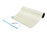 StarTech.com Antistatisk matta, Beige, Svart, Polyvinylklorid (PVC), Polyvinylklorid (PVC), Bord, 1 styck, 30 styck SM-ANTI-STATIC-MAT