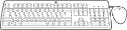 HPE BFR with PVC Free Kit - Sats med tangentbord och mus - USB - finska - för ProLiant DL360p Gen8, DL380 Gen9, MicroServer Gen10, ML350p Gen8, XL220a Gen8, XL230a Gen9 672097-353