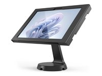 Compulocks Surface Pro 8-11 Apex Enclosure Mast Counter Stand - Monteringssats (väggfäste, hölje, ställ) - för surfplatta - låsbar - metallram - svart - skärmstorlek: 8"-10" - monteringsgränssnitt: 100 x 100 mm - bänk - för Microsoft Surface Pro 10 f 333B580APXB