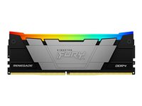 Kingston FURY Renegade RGB - DDR4 - modul - 32 GB - DIMM 288-pin - 3200 MHz / PC4-25600 - CL16 - 1.2 V - ej buffrad - icke ECC - svart KF432C16RB2A/32