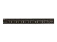 Lenovo System Networking RackSwitch G8052 - Switch - L3 - Administrerad - 4 x 10 Gigabit SFP+ + 48 x 10/100/1000 - rackmonterbar 7309G52