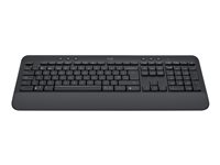 Logitech Signature K650 - Tangentbord - trådlös - Bluetooth 5.1 - AZERTY - holländsk - grafit 920-010920