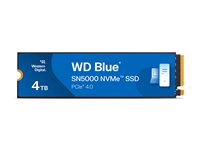 WD Blue SN5000 WDS400T4B0E - SSD - 4 TB - inbyggd - M.2 2280 - PCIe 4.0 x4 (NVMe) WDS400T4B0E