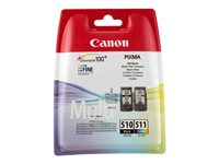 Canon PG-510 / CL-511, 2 styck, Flerpack 2970B011