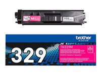 Brother TN-329M, 6000 sidor, Magenta, 1 styck TN329M