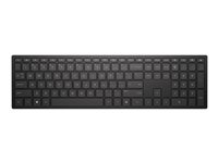 HP Pavilion trådlöst tangentbord 600, svart, Fullstor (100 %), Trådlös, RF Trådlös, Svart 4CE98AA#ABB