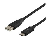 USB 2.0 cable, type A M, type C M, 0.5m, black USBC-1003