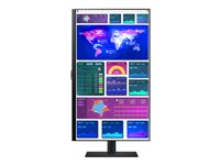 Samsung S27A600UUU - S60UA Series - LED-skärm - 27" - 2560 x 1440 QHD @ 75 Hz - IPS - 300 cd/m² - 1000:1 - HDR10 - 5 ms - HDMI, DisplayPort, USB-C - svart LS27A60PUUUXEN