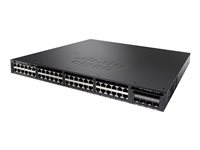 Cisco Catalyst WS-C3650-48FS-S, hanterad, L3, Gigabit Ethernet (10/100/1000), Strömförsörjning via Ethernet (PoE) stöd, Rackmontering, 1U WS-C3650-48FS-S