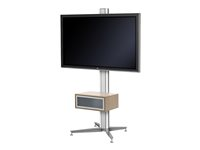 SMS Flatscreen X FH T1455 WS - Static Floorstand 1455mm pillar, VESA 200x200-800x400, Max 100kg Alu PD041002-P0