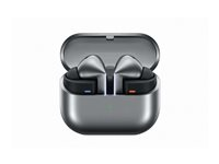 Samsung Galaxy Buds3 Pro - True wireless-hörlurar med mikrofon - inuti örat - Bluetooth - aktiv brusradering - silver SM-R630NZAAEUB