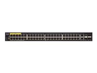 Cisco Small Business SF350-48P - Switch - L3 - Managed - 48 x 10/100 (PoE+) + 2 x 10/100/1000 + 2 x combo Gigabit SFP - rack-mountable - PoE+ (382 W) SF350-48P-K9-EU