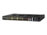 Cisco Industrial Ethernet 4010 Series - Switch - Administrerad - 12 x 10/100/1000 (PoE+) + 4 x 10/100/1000/SFP (upplänk) + 12 x 10/100/1000/SFP - DIN-skenmonterbar - TAA-kompatibel IE-4010-16S12P