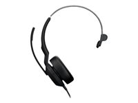 Jabra Evolve2 50 MS Mono - Headset - på örat - kabelansluten - aktiv brusradering - USB-A - svart - Zoomcertifierad, Certifierad för Microsoft-teams, Cisco Webex Certified, Alcatel-Lucent-certifierad, Unify-certifierad, Google Meet-certifierad, Amazo 25089-899-999