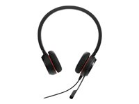 Jabra EVOLVE 20 UC Stereo USB Headband Special Edition Noise cancelling, USB connector, with mute-button and volume control on the cord, with leatherette ear cushion, Microsoft optimized 4999-829-409